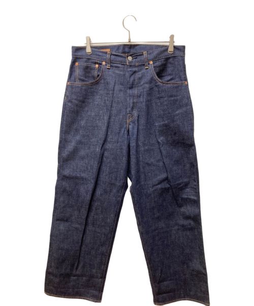 SCYEBASICS（サイベーシックス）SCYEBASICS (サイベーシックス) Selvedge Denim Wide Leg Jeans ネイビー サイズ:31の古着・服飾アイテム