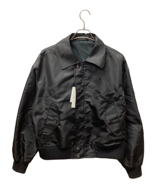 The CLASIK（ザ クラシック）The CLASIK (ザ クラシック) RIB HARRINGTON ブラック サイズ:48の古着・服飾アイテム