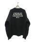 BlackEyePatch (ブラックアイパッチ) A BATHING APE (アベイシングエイプ) CREWNECK SWEAT ブラック サイズ:XL：27000円