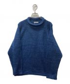 BLUEST OVERALLSザ・ブルーエスト）の古着「ROLL’N KNIT モックネックコットンニット」｜ブルー