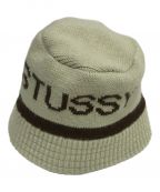 stussyステューシー）の古着「Jacquard Knit Bucket Hat」｜ベージュ