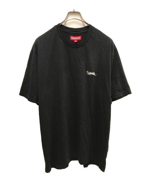 SUPREME（シュプリーム）SUPREME (シュプリーム) washed tag s/s top ブラック サイズ:XLの古着・服飾アイテム