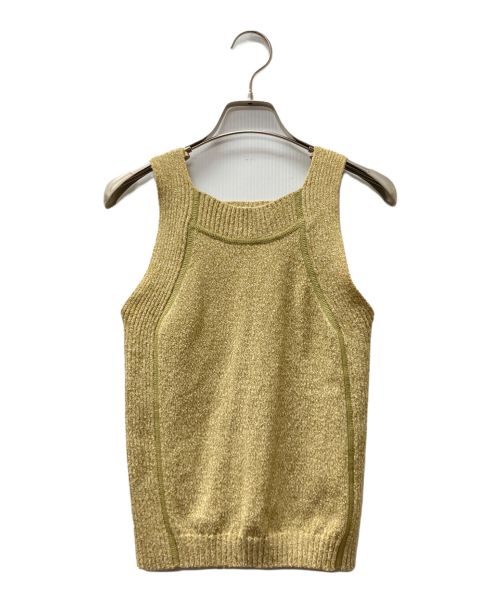 TODAYFUL（トゥデイフル）TODAYFUL (トゥデイフル) Mix Knit Tanktop ニットタンクトップ グリーン サイズ:Fの古着・服飾アイテム