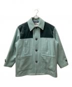 DAIRIKUダイリク）の古着「Velvet&Melton Oversized Donkey Jacket」｜ブルー