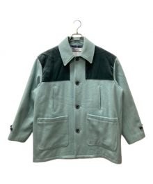 DAIRIKU（ダイリク）の古着「Velvet&Melton Oversized Donkey Jacket」｜ブルー