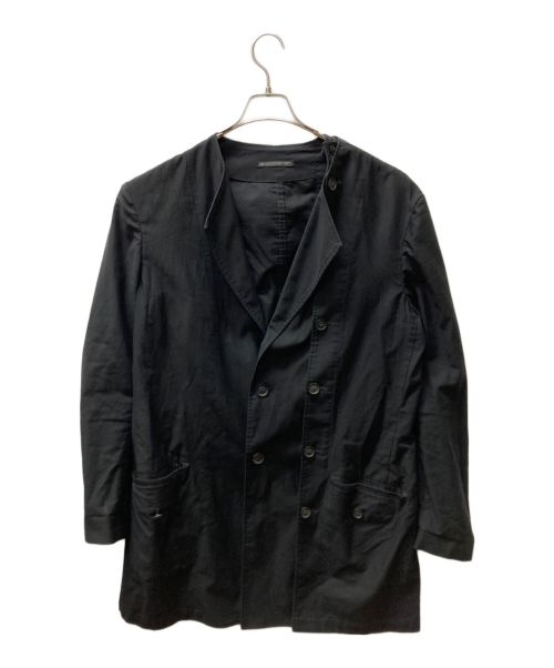 Yohji Yamamoto pour homme（ヨウジヤマモト プールオム）Yohji Yamamoto pour homme (ヨウジヤマモト プールオム) 再構築ノーカラージャケット ブラック サイズ:SIZE 3の古着・服飾アイテム