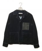 Acne studiosアクネ ストゥディオス）の古着「Flocked Denim Chore Jacket」｜ネイビー