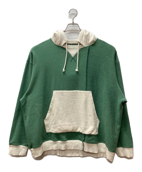 Name.（ネーム）Name. (ネーム) ASYMMETRIC SWITCHING HOODIE グリーン サイズ:3の古着・服飾アイテム