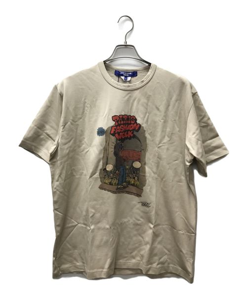 JUNYA WATANABE MAN（ジュンヤワタナベマン）JUNYA WATANABE MAN (ジュンヤワタナベマン) 綿天竺製品プリントTシャツ ベージュ サイズ:Ｌ 未使用品の古着・服飾アイテム