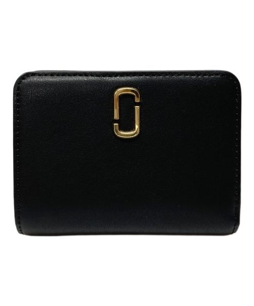 MARC JACOBS（マークジェイコブス）MARC JACOBS (マークジェイコブス) The Leather J Marc Bi-Fold Wallet ブラック サイズ:下記参照の古着・服飾アイテム