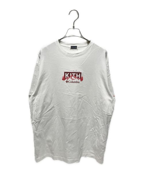 Columbia（コロンビア）Columbia (コロンビア) KITH (キス) BOX LOGO TEE ホワイト サイズ:Mの古着・服飾アイテム