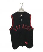 SUPREMEシュプリーム）の古着「Sleeveless Baseball Jersey」｜レッド×ブラック