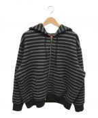 SUPREMEシュプリーム）の古着「Brushed Zip Up Hooded Sweatshirt」｜ブラック