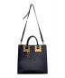 sophie hulme (ソフィーヒュルム) STRUCTURED BUCKLE TOTE ネイビー：11000円