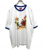 SUPREMEシュプリーム）の古着「SEX IN HEAVEN RINGER TEE」｜ホワイト×ブルー