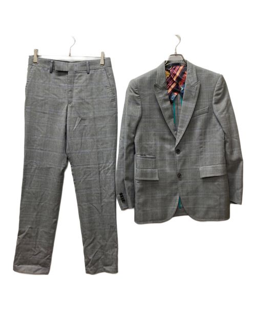 PAUL SMITH（ポールスミス）PAUL SMITH (ポールスミス) GLEN CHECK 2B SUITS グレー サイズ:Mの古着・服飾アイテム