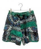 sacaiサカイ）の古着「Bandana Print Shorts」｜グリーン