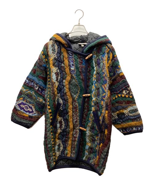 Coogi（クージー）Coogi (クージー) 3Dニットダッフルコート マルチカラー サイズ:Mの古着・服飾アイテム