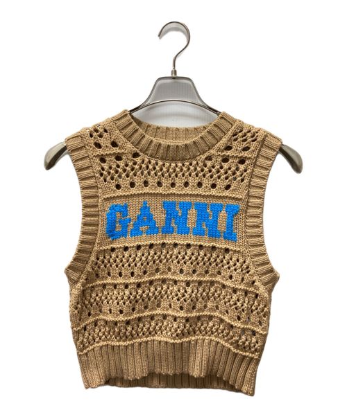 GANNI（ガニー）GANNI (ガニー) Cotton Rope Vest ブラウン サイズ:Sの古着・服飾アイテム