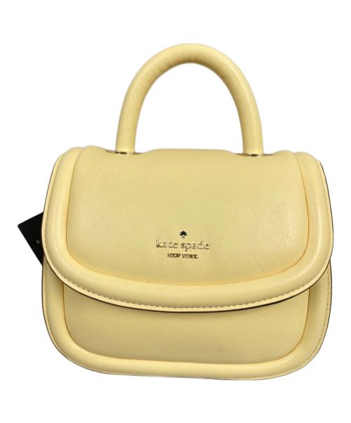 Kate Spade（ケイトスペード）Kate Spade (ケイトスペード) パフィフラップクロスボディバッグ イエローの古着・服飾アイテム