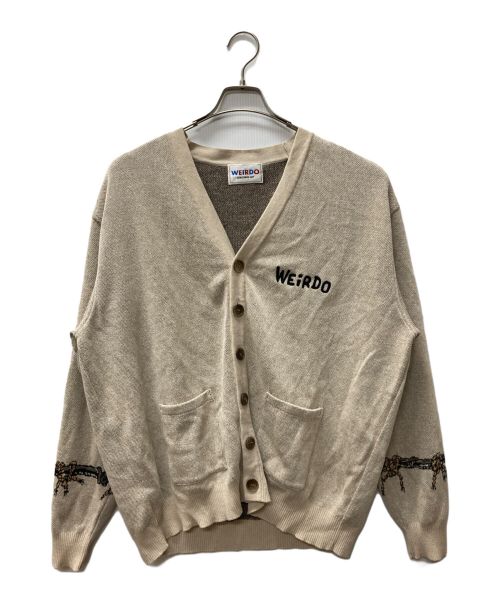 WEIRDO（ウィアード）WEIRDO (ウィアード) VOODOO HEAD - CARDIGAN ベージュ サイズ:XLの古着・服飾アイテム