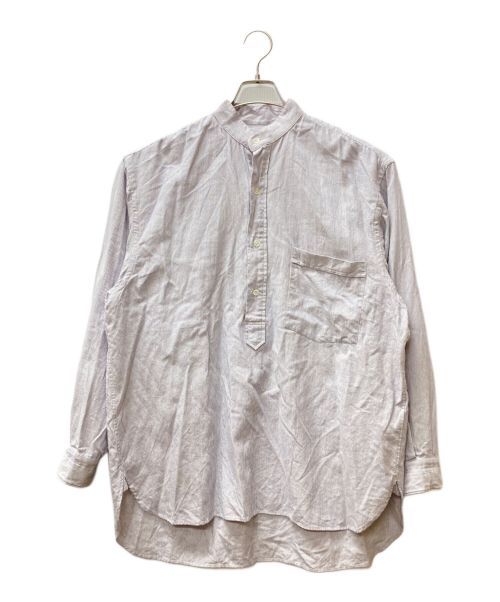 COMOLI（コモリ）COMOLI (コモリ) C/CAストライプ プルオーバーシャツ ネイビー サイズ:Mの古着・服飾アイテム
