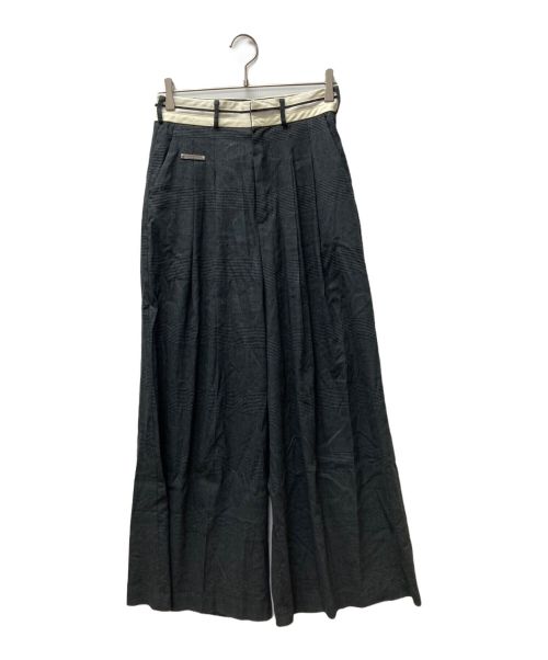 PRANK PROJECT（プランクプロジェクト）PRANK PROJECT (プランクプロジェクト) Waistband Lining Wide Slacks グレー サイズ:38の古着・服飾アイテム