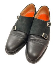 GRENSON×HARDY AMIES（グレンソン×ハーディ エイミス）の古着「ダブルモンクストラップシューズ」｜ブラック