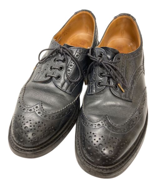 Tricker's（トリッカーズ）Tricker's (トリッカーズ) ANNEウイングチップシューズ ブラック サイズ:27.5cmの古着・服飾アイテム