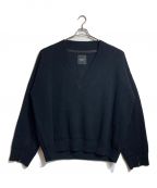 UNUSED×Engineered Garmentsアンユーズド×エンジニアド ガーメンツ）の古着「7g v-neck knit」｜ブラック