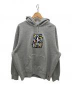 SUPREMEシュプリーム）の古着「Neil Blender Mosaic Hooded Sweatshirt」｜グレー