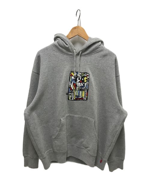 SUPREME（シュプリーム）Supreme (シュプリーム) Neil Blender Mosaic Hooded Sweatshirt グレー サイズ:MEDIUMの古着・服飾アイテム