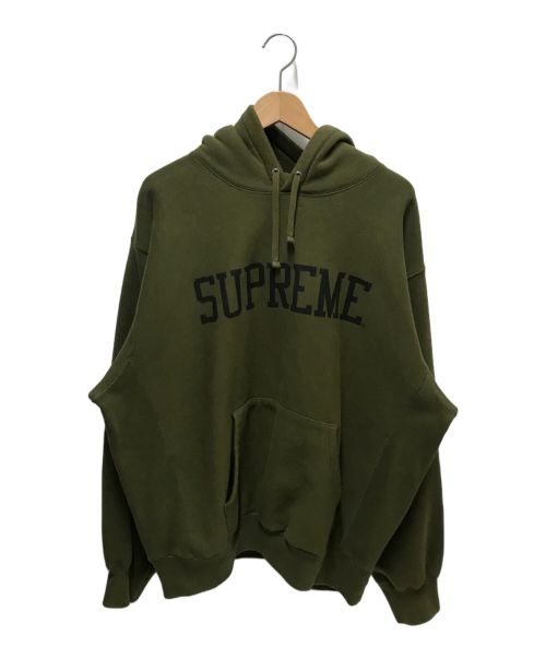 SUPREME（シュプリーム）Supreme (シュプリーム) Varsity Hooded Sweatshirt カーキ サイズ:MEDIUMの古着・服飾アイテム