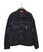 SUPREMEシュプリーム）の古着「Shibori Denim Trucker Jacket」｜ブラック