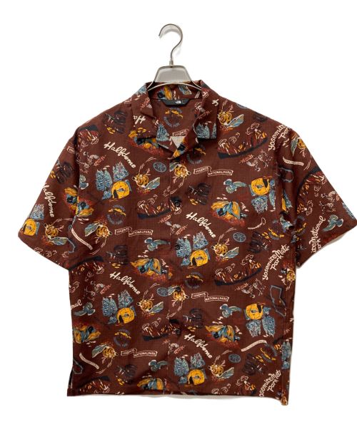 THE NORTH FACE（ザ ノース フェイス）THE NORTH FACE (ザ ノース フェイス) S/S Aloha Vent Shirt ブラウン サイズ:Lの古着・服飾アイテム