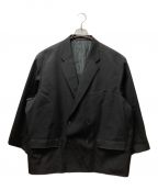 Graphpaperグラフペーパー）の古着「Scale Off Wool Double Jacket」｜ブラック