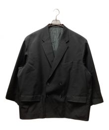 Graphpaper（グラフペーパー）の古着「Scale Off Wool Double Jacket」｜ブラック