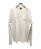 stussyステューシー）の古着「SPHINX PIGMENT DYED LS TEE」｜ホワイト