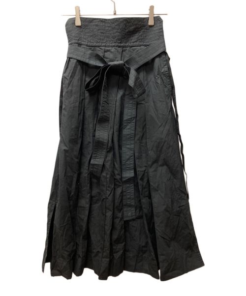 LEMAIRE（ルメール）LEMAIRE (ルメール) PLEATED SKIRT ブラック サイズ:36の古着・服飾アイテム