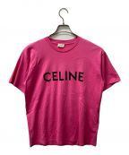 CELINEセリーヌ）の古着「ルーズロゴTシャツ」｜ピンク