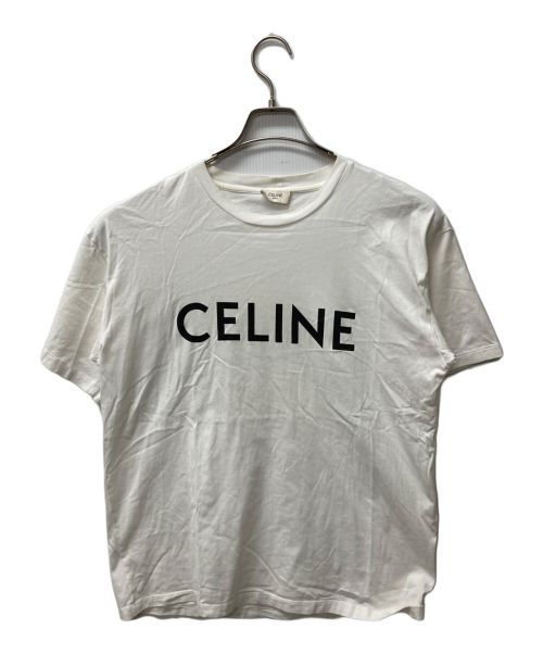 CELINE（セリーヌ）CELINE (セリーヌ) ルーズロゴTシャツ ホワイト サイズ:XSの古着・服飾アイテム