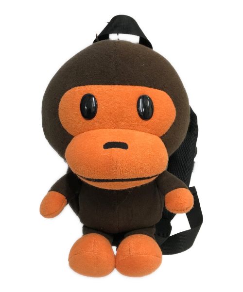 A BATHING APE（アベイシングエイプ）A BATHING APE (アベイシングエイプ) BABY MILO PLUSH DOLL DAY PACK K ブラウン サイズ:下記参照の古着・服飾アイテム