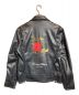 LAST NEST (ラストネスト) LEATHER ROSE RIDERS JACKET ブラック サイズ:M：18000円