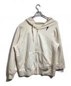 doubletダブレット）の古着「HALF LOOSE ZIP UP HOODIE」｜ベージュ