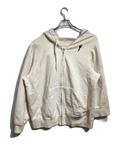 doublet（ダブレット）doublet (ダブレット) HALF LOOSE ZIP UP HOODIE ベージュ サイズ:Sの古着・服飾アイテム