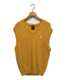 HUF（ハフ）の古着「ANTON SWEATER VEST」｜イエロー