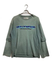 DAIRIKU（ダイリク）の古着「Layered T-shirt」｜グリーン