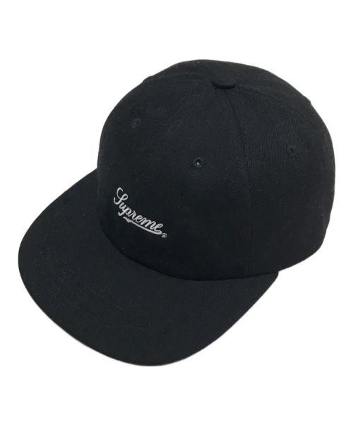 SUPREME（シュプリーム）Supreme (シュプリーム) Script Logo 6-Panel Black ブラックの古着・服飾アイテム