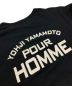 中古・古着 Yohji Yamamoto pour homme (ヨウジヤマモト プールオム) 半袖Tシャツ ブラック サイズ:３：11000円