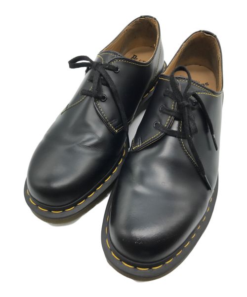 YOHJI YAMAMOTO（ヨウジヤマモト）YOHJI YAMAMOTO (ヨウジヤマモト) Dr.Martens (ドクターマーチン) コラボ3ホールシューズ ブラック サイズ:10の古着・服飾アイテム